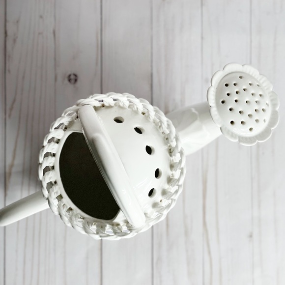 Elpa Alcobaca Portugal Floral Ceramic Watering Can Vase - Picture 4 of 14